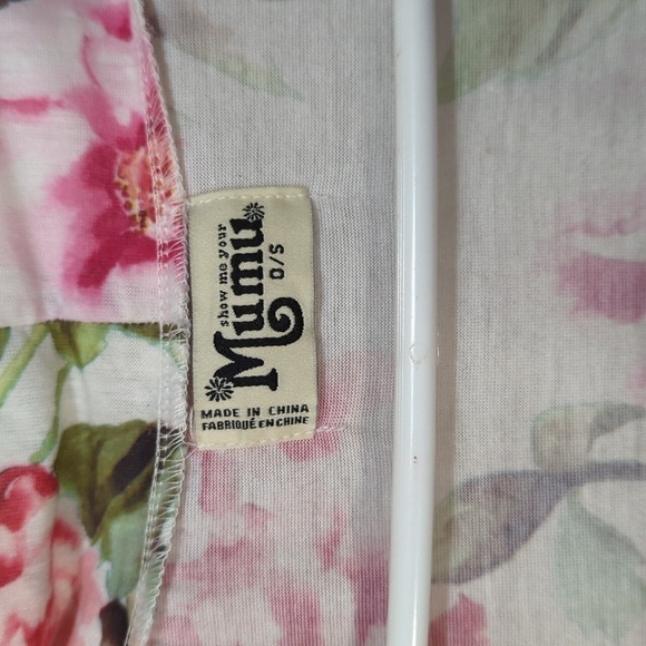 Show Me Your Mumu White Floral Robe Size O/S Missing Sash - Picture 2 of 5